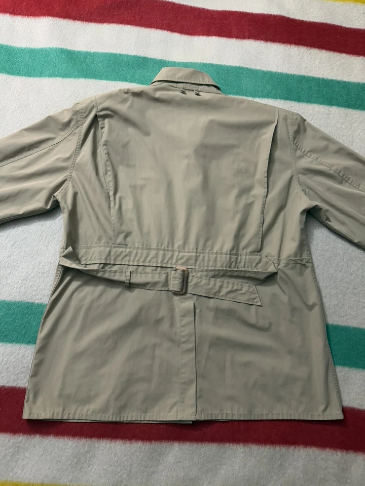 Chaqueta de Campo Vintage Cabelas 6-086 Caza Pesca Safari Caqui Beige Cinturón XL Foto 2 de 4