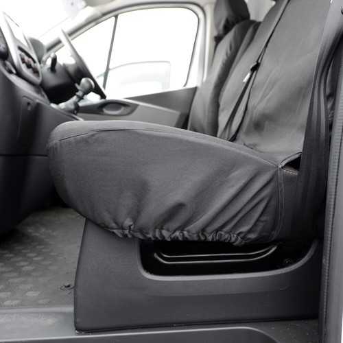 VAUXHALL OPEL VIVARO STANDARD VAN TAILORED FRONT SEAT COVERS (2014-2019) 296 - Picture 6 of 12