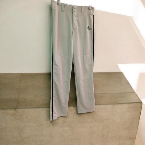 Adidas Climalite Men's Baseball Pants Grey/Black Size Small -