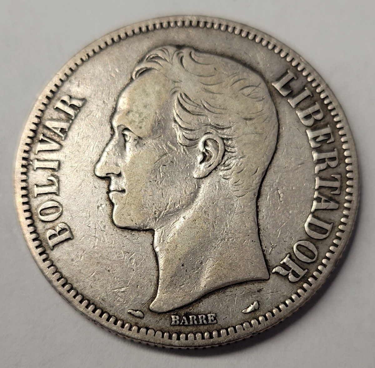 1912 Venezuela, Bolivar Libertador. Silver Coin, 25Grams/ .900%. | eBay UK