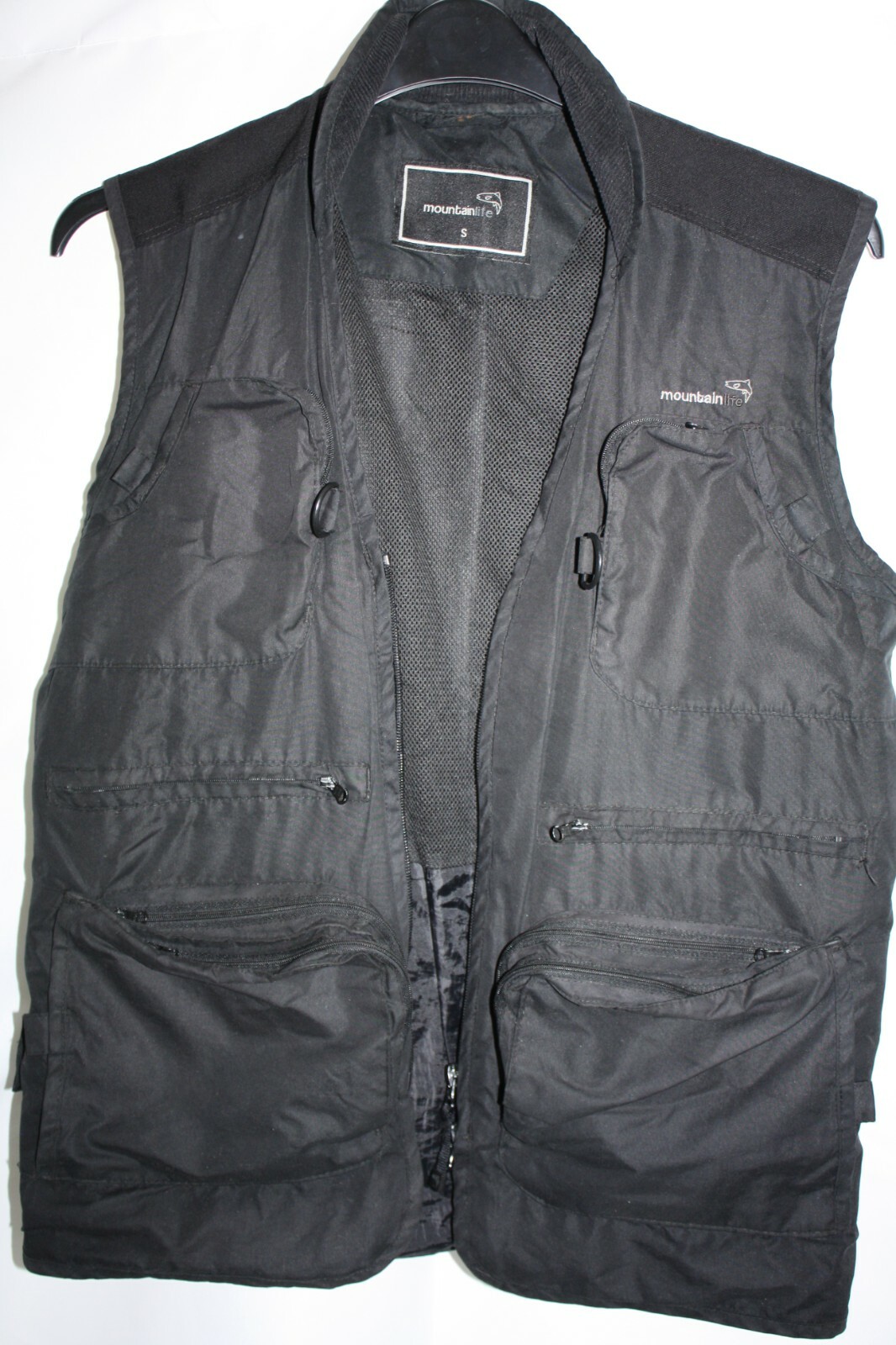 CHALECO DE PESCA MOUNTAIN LIFE PARA HOMBRE TALLA S TIRO CAZA VIAJE MULTIBOLSILLO