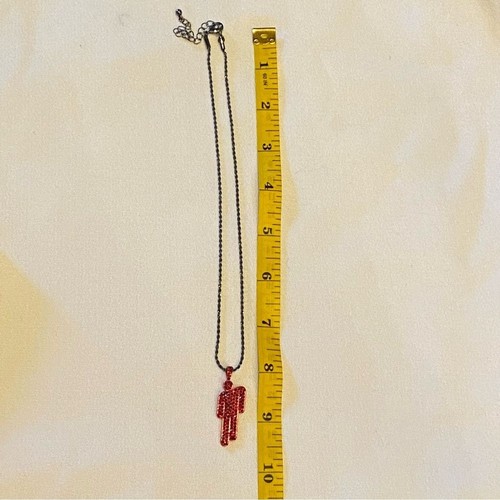 Autentico! Nuovo! BILLIE EILISH Collana Blohsh con Strass Rosso - Edizione Limitata - Foto 5 di 6