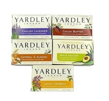Yardley London Soap Bath Bar Bundle - Pack of 5 Bars