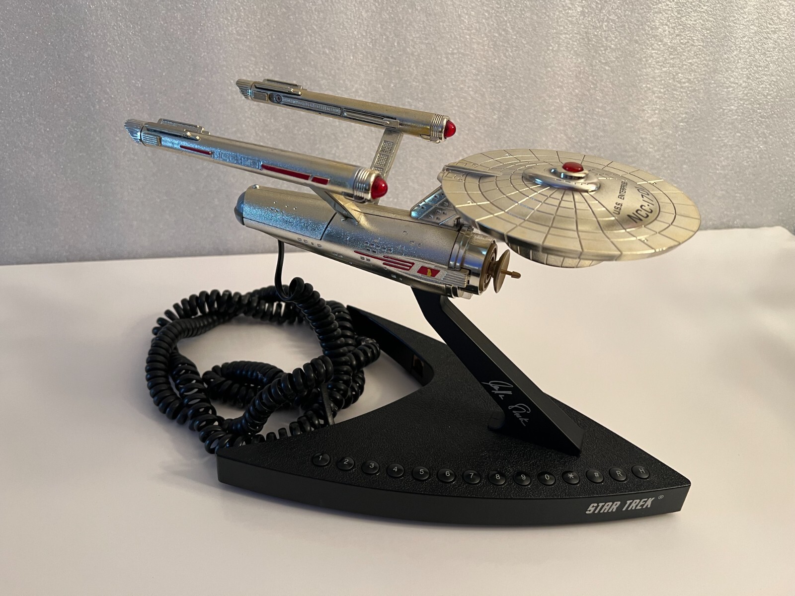 Vintage Star Trek Enterprise Phone 1993 Paramount Pictures Telephone