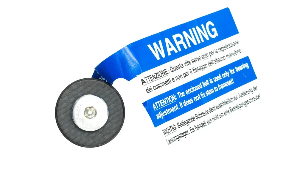 Tapa superior de carbono Campagnolo Record con tuerca estrella 1 1/8" HS-HD205 bicicleta de carretera de colección Foto 2 de 3