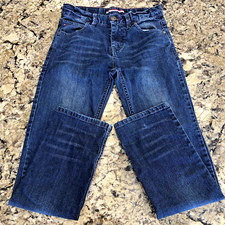Size 12 X 26.5 Tommy Hilfiger Boys Jeans Denim Adjustable Waist Dark Blue CN