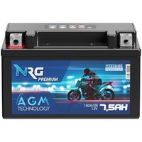 NRG YTX7A-BS AGM Motorradbatterie 7,5Ah 12V Batterie 50615 CTX7A-BS ETX7A-BS