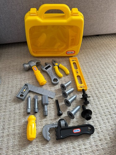 Little Tikes - Construction Carry Bag Case Kit Role Play Toy Screwdriver Hammer - 第 4/4 張圖片