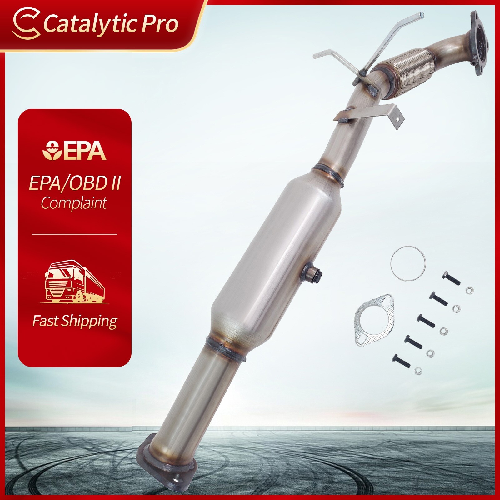 Catalytic converter For 2003 - 2009 Volvo S60/V70/XC70/XC90 2.5L Rear EPA