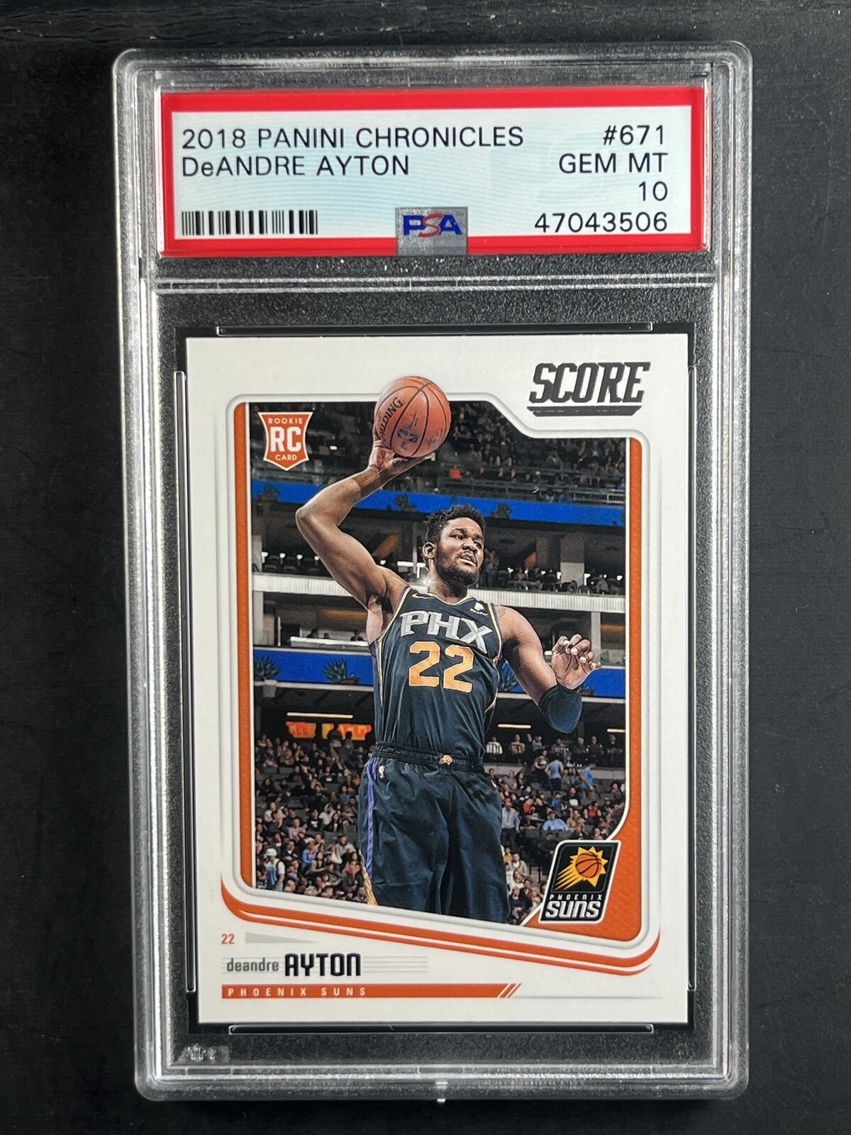 2018-19 Panini Chronicles DeAndre Ayton PSA 10 💎RC #671 Score NBA Rookie