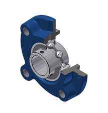 UCFC212-38 Four-bolt flange with centering rim, round design