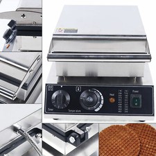 Commercial Electric Non stick Ice Cream Waffl...