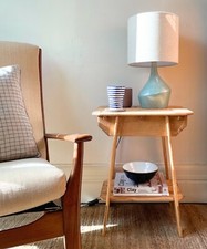 Image of Handmade Reclaimed Wood Side Table