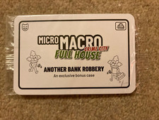 Micro Macro Crime City Casa Completa - Otro Robo Banco - Estuche de Bonificación