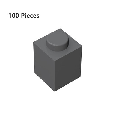 3005 Brick 1X1 Dark Gray Bricks 100 PCS Bricks, Pieces & Parts 100% Compatible