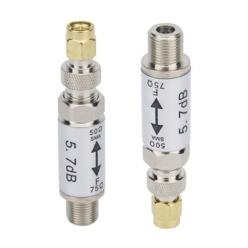 Impedance Converter Ranging 0 To 3GHz SMA Female to F Male Adapter for Repairs - Zdjęcie 4 z 8