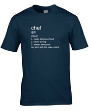 Chef Joke Definition Mens T-Shirt Gift Idea Catering Cooking Restaurant Food Job