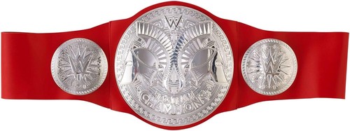 Cinturón Campeonato WWE RAW Tag Team Rojo Mattel Juguete Uso Bloodline Judgement Day - Imagen 2 de 4