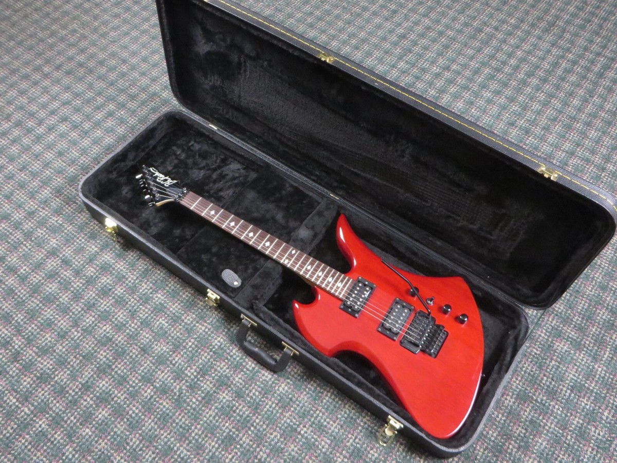 1990s B.C. Rich Japan N.J. Series Mockingbird Trans Red! w 1990s B.C. Rich Japan N.J. Series Mockingbird Trans Red! w