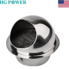 4/6/8 Inch Duct Fan Soffit Air Vent 304 Stainless Wall Outlet Grille Cover
