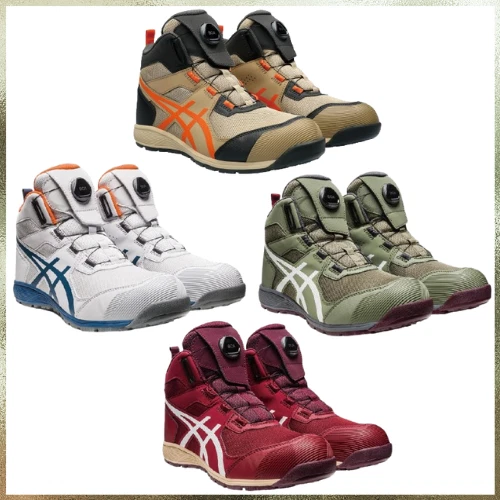 Scarpe antinfortunistiche ASICS 1273A028 taglio alto Boa Winjob cp214 FCP214 filo unisex larghezza2E