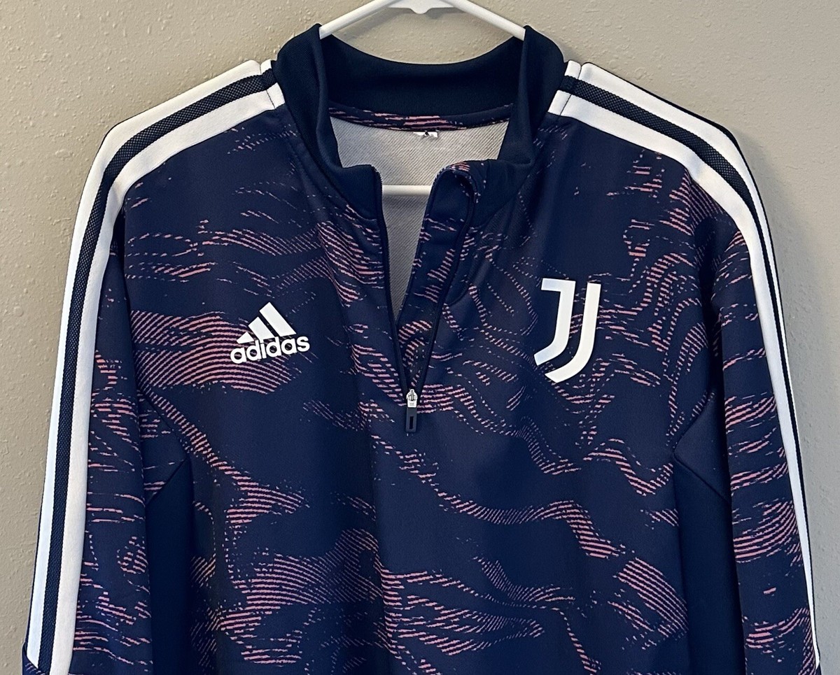 Adidas Juventus 1/4 Zip Training Top Soccer Futbol Warmup Adidas Juventus 1/4 Zip Training Top Soccer Futbol Warmup
