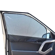 EcoNour Magnetic Side Window Sunshade (2 Pack) | Car Window Black 2 Pack Front