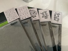 Darice Embossing Folders Lot Of 5 Cardmaking Scrapbooking Crafts 4.25 x 5.75"