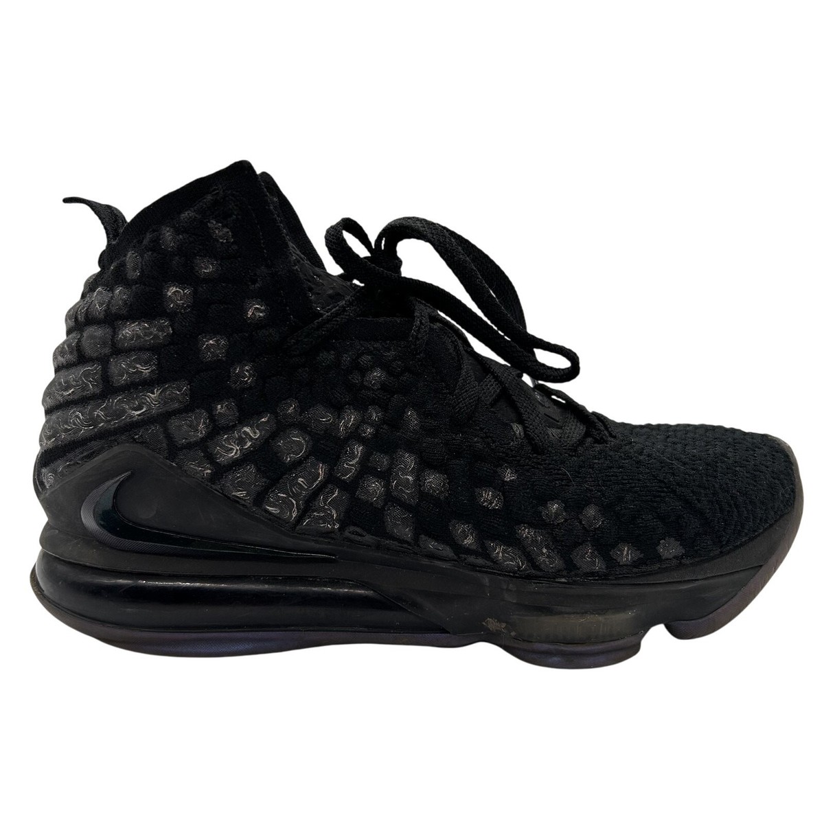 Nike LeBron 17 Shoes Mens Size 7.5 Global Currency Basketball Knit 