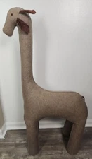 Restoration Hardware Teen Oversized Wool Felt Giraffe - Grey 45"