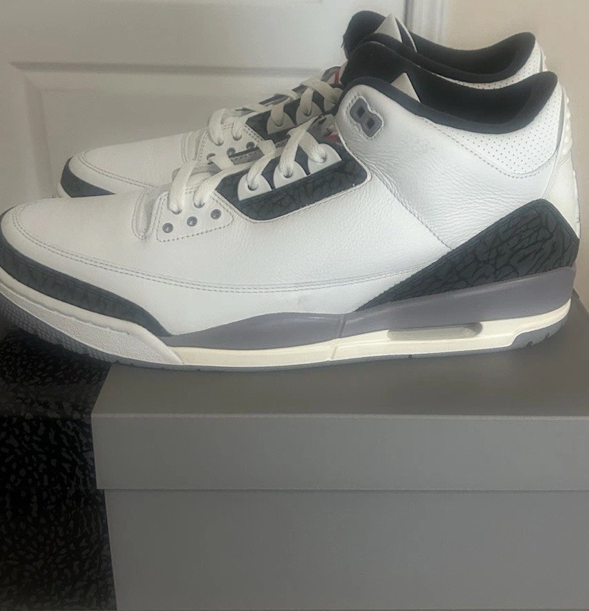 Size 14 - Air Jordan 3 Retro Cement Grey