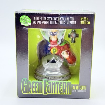 GREEN LANTERN Statue Alan Scott Metal Power Ring Prop New OpenBox