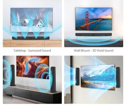 ASSISTRUST SOUND BAR 90W Sound Bar Smart TV Bluetooth Soundbar KY-2023 - Black - Picture 3 of 5