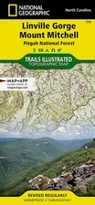 National Geographic Trails Illustrated NC Linville Gorge Mount Mitchell Map 779