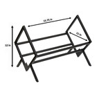 Vinyl-Schallplatten-Aufbewahrungsregal stilvolle mattschwarze Oberfläche für 2