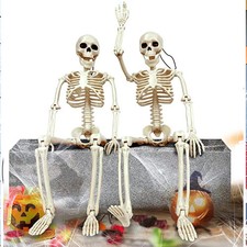 Halloween Human Skeleton Oversized Poseable Size Life Decoration Party Prop 40CM