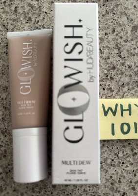HUDA GLOWISH MULTI DEW SKIN TINT in LIGHT MED 1.35oz/40mL FULL SZ SEAL BOX  $37