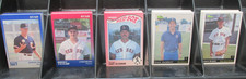 BOSTON RED SOX (5) COMPLETE FARM TEAM SETS VARIOUS YEARS SEE LIST & SCAN