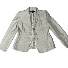 Kasper Suit Separate Blazer Nude Modern Minimalistic Timeless Chic Classy Office