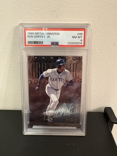 1999 Skybox Metal Universe Ken Griffey Jr. #95 Seattle Mariners PSA 8