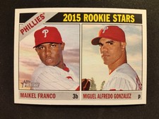 2015 Topps Heritage - Rookie Stars Maikel Franco, Miguel Alfredo Gonzalez #254
