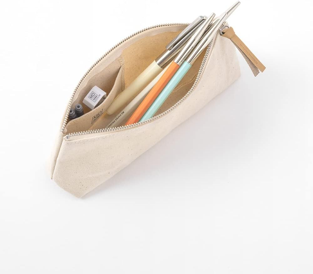 DESIGNPHIL Midori Pen Case, MD Pen Case, Gusseted, Retro