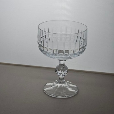 3 Bohemia Crystal Belfast Champagne Coupe 5.5'' Crystalex sculpted romantic glam