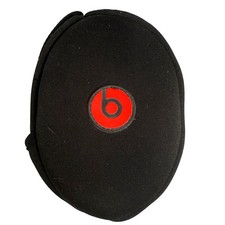 Beats by Dr. Dre Headphones Soft Zip Carrying Pouch Case - Black/Red Logo - EUC