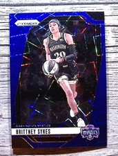 2024 Panini Prizm WNBA #80 Brittney Sykes Blue Velocity Prizms