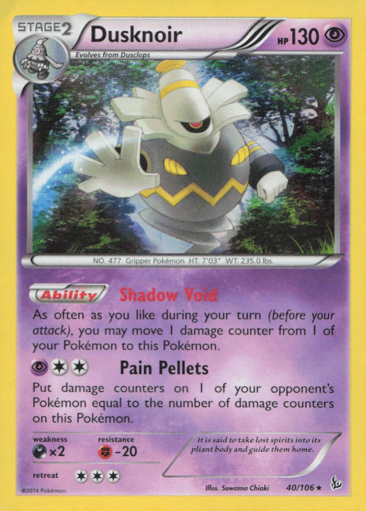 Dusknoir Holo Rare XY - Flashfire 40/106 NM