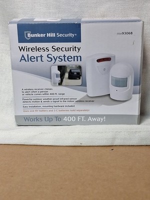 Bunker Hill Security Wireless Driveway Alert System New Range 400 Ft. Infrared 