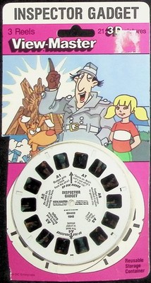 Inspector Gadget 3d View-Master 3 Reel Packet -  21 Full Color 3d Images
