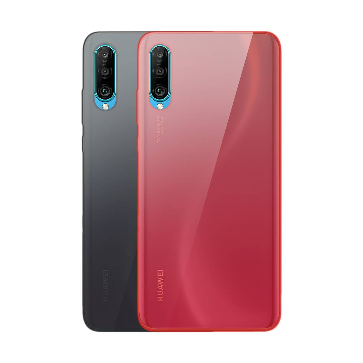 Lot 2 coques Huawei P30 Lite gel TPU flexible et housse antichoc dégradée