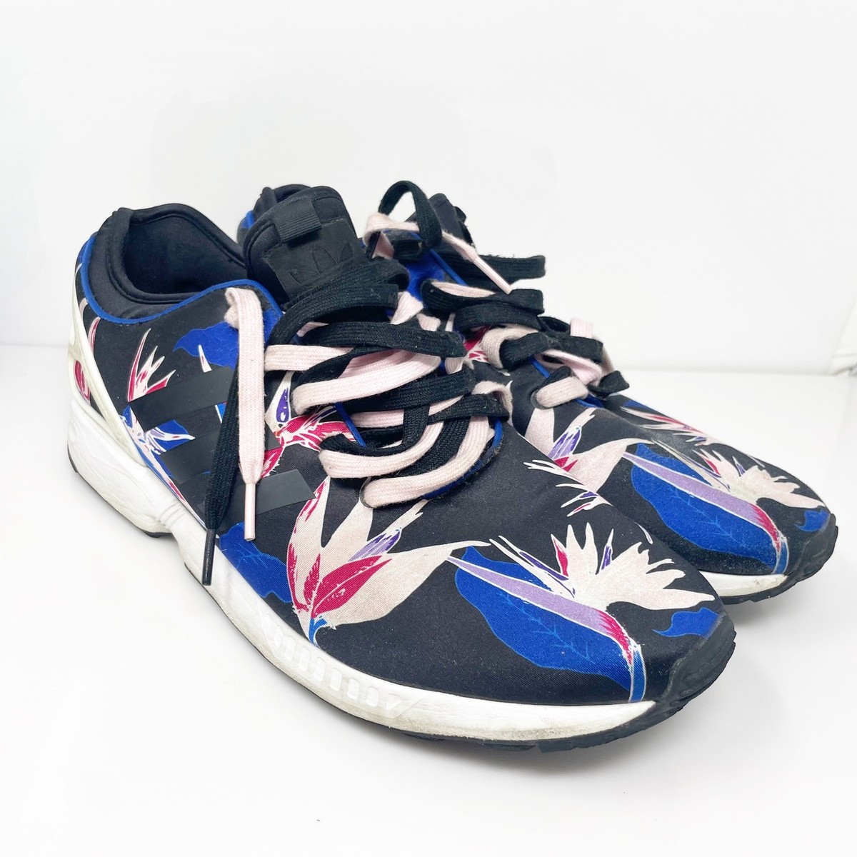 Size 13 - adidas ZX Flux NPS Black Blue Yellow for sale
